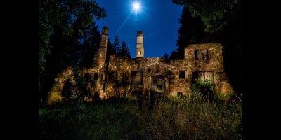 Wolf House at Night