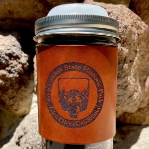 Travel Mug- Leather Wolf Head