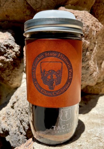Travel Mug- Leather Wolf Head