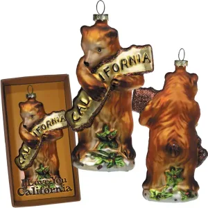 Ornament- California Bear Hug