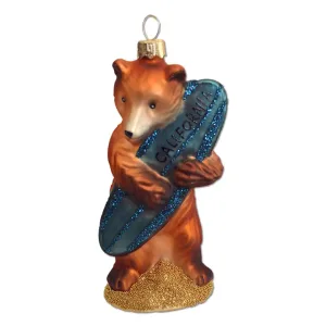 Ornament- Surfboard Bear Hug